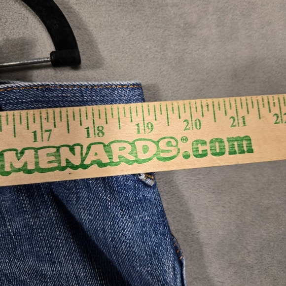 Vintage‎ Sean John Baggy wide leg Y2K Jeans mens 38x34 knee patches blue hip hop - Picture 7 of 11